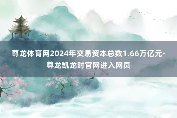 尊龙体育网2024年交易资本总数1.66万亿元-尊龙凯龙时官网进入网页